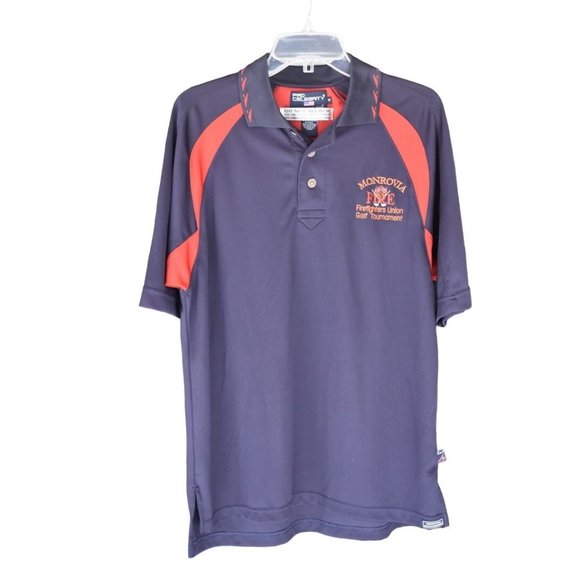Pro Celebrity | Shirts | Mens Pro Celebrity Blue Red Golf Polo ...
